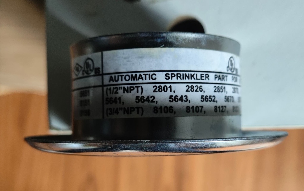 FIRE SPRINKLER ESCUTCHEON 1/2"