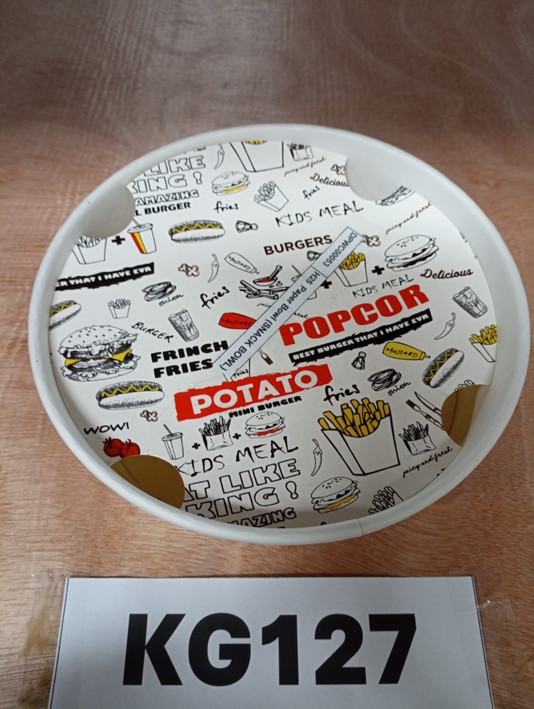 KG127 - Paper Bowl (SNACK BOWL) 190mm diameter
