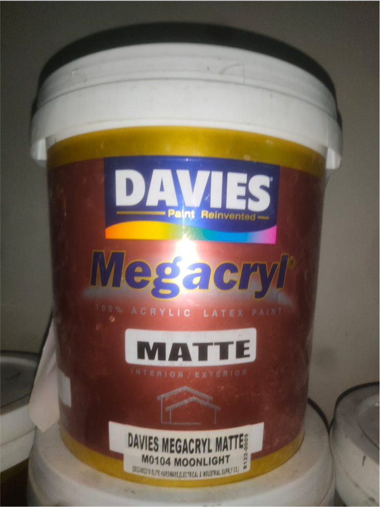 KC00096 - DAVIES MEGACRYL MATTE 100% ACRYLIC LATEX PAINT, MOONLIGHT