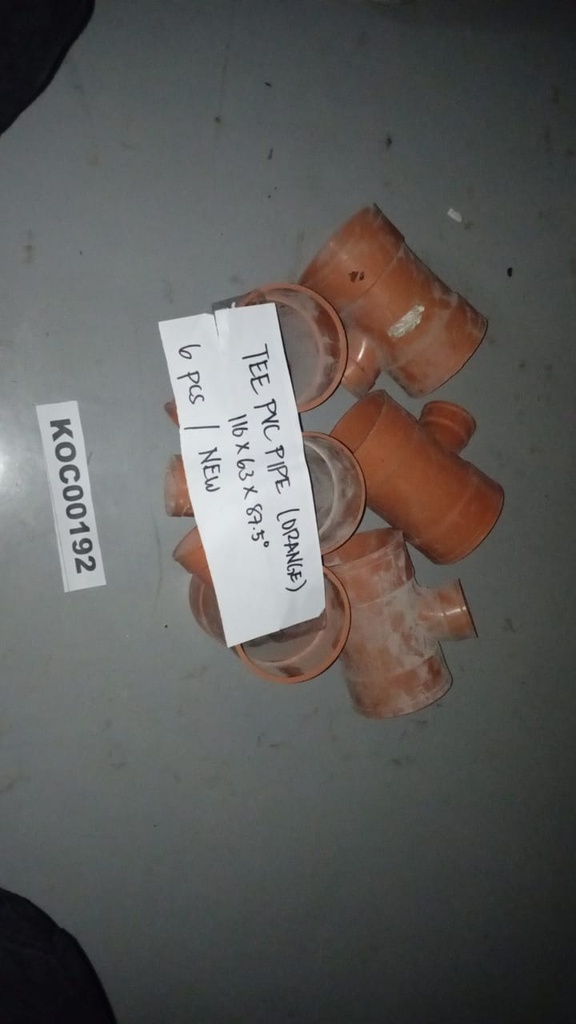 KC00192 - TEE PVC PIPE (ORANGE)