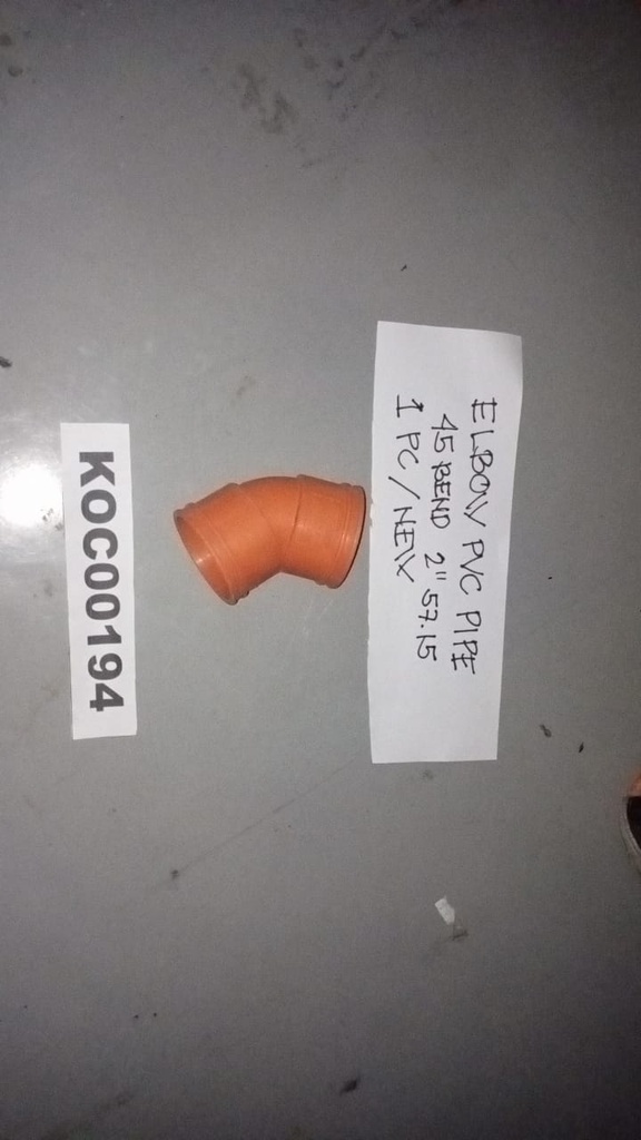 KC00194 - ELBOW PVC (ORANGE)