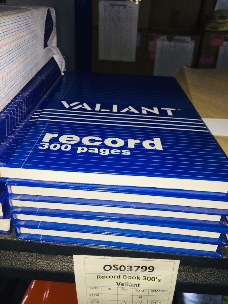 KC00299 - VALIANT
RECORD BOOK