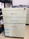 KC00396 - MOBILE PEDESTAL 3-DRAWER STEEL  40CM (L) x 57CM (W) x 65CM(H)