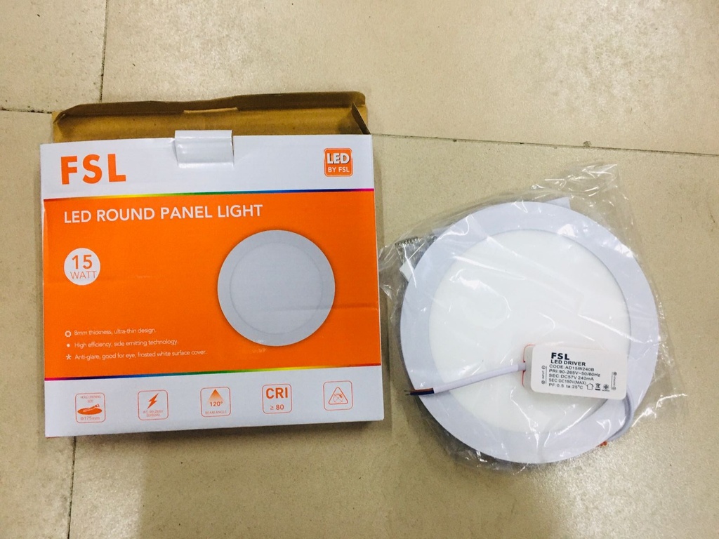 KC00434 - FSL - LED ROUND PANEL LIGHT 15W (NATURAL DAYLIGHT)
