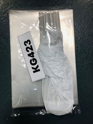 [KG423] KG423 - L-Type Plastic Folder W/ Clip (Long) Clear White