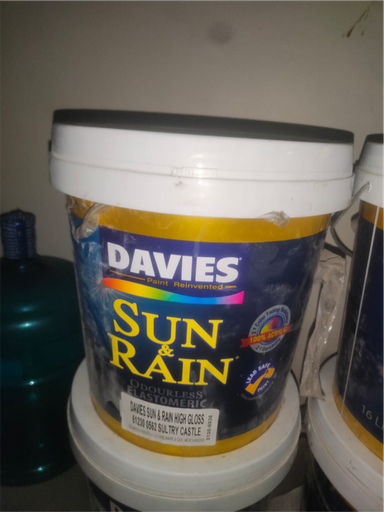 [KC00094] KC00094 - DAVIES SUN & RAIN ODOOURLESS HIGH GLOSS SULTRY CASTLE 