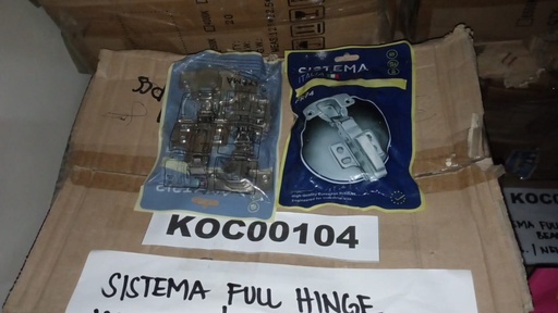 [KC00104] KC00104 - SISTEMA CONCEALED HINGE, SOFT CLOSE FOR CABINET