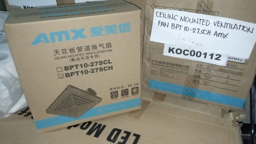[KC00112] KC00112 - CEILING MOUNTED VENTILATION FAN BPT10-27SCH (AMX) 665x350x350mm