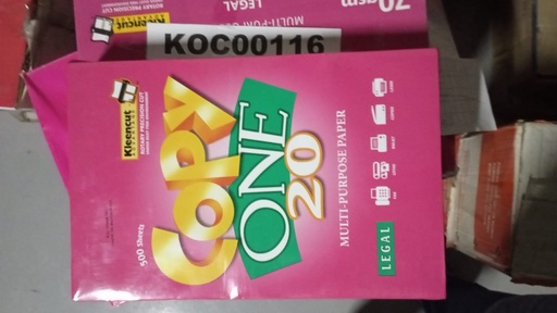 [KC00116] KC00116 - COPY ONE 20 LEGAL 500 SHEETS