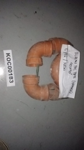 [KC00183] KC00183 - ELBOW PVC PIPE (ORANGE)
