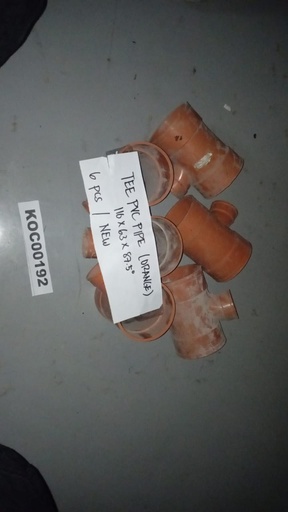 [KC00192] KC00192 - TEE PVC PIPE (ORANGE)