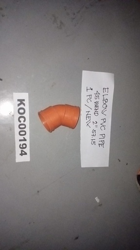 [KC00194] KC00194 - ELBOW PVC (ORANGE)