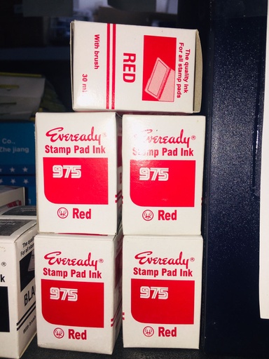 [KC00289] KC00289 - EVEREADY STAMP PAD INK - RED