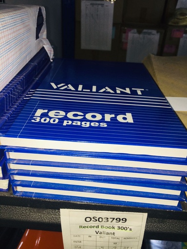 [KC00299] KC00299 - VALIANT
RECORD BOOK