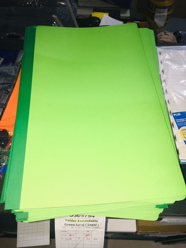 [KC00309] KC00309 - LONG EXPANDABLE FOLDER - GREEN