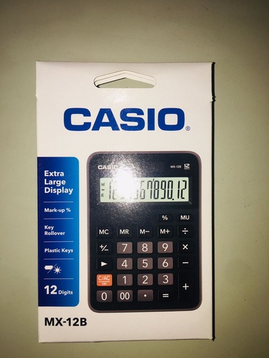 [KC00374] KC00374 - CASIO CALCULATOR MX-12B - BLACK