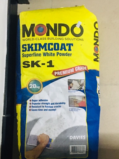 [KC00400] KC00400 - MONDO SKIMCOAT SUPERFINE WHITE POWDER