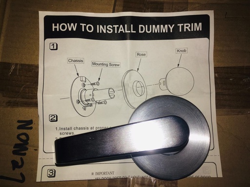 [KC00404] KC00404 - DOOR KNOB - DUMMY