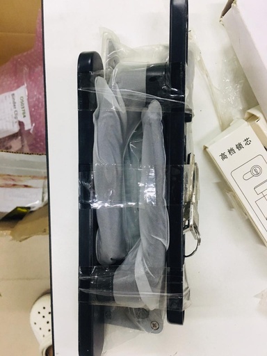 [KC00412] KC00412 - LOCKSET GLASS DOOR LEVER TYPE WITH COMPLETE ACCESSORIES