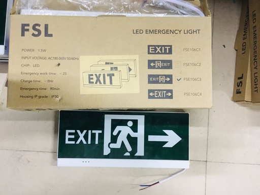 [KC00430] KC00430 - FSL - LED EMERGENCY LIGHT - EXIT SIGN