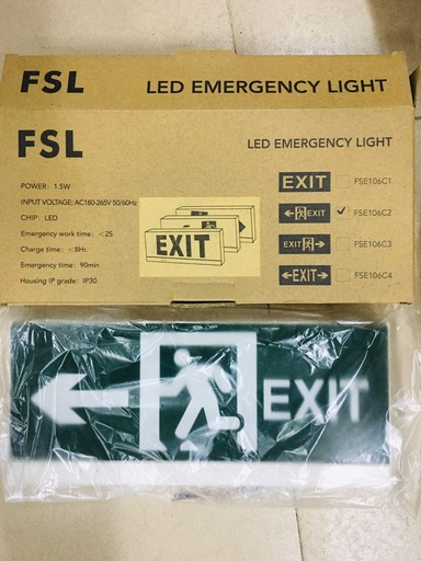 [KC00431] KC00431 - FSL - LED EMERGENCY LIGHT - EXIT SIGN