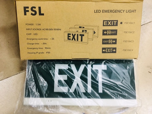 [KC00432] KC00432 - FSL - LED EMERGENCY LIGHT - EXIT SIGN