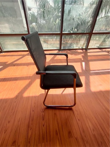 [KC00523] KC00523 - OFFICE BLACK CHAIR W/O WHEELS